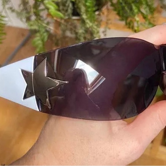 Luxury Brand punk sunglasses New Women Men 2000's Wrap Around Sun Glasses UV400 - Picture 7 of 13